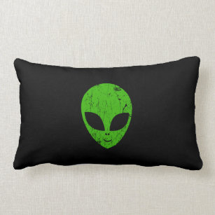 Cojín Lumbar cabeza verde extraterrestre de ciencia ficción ext