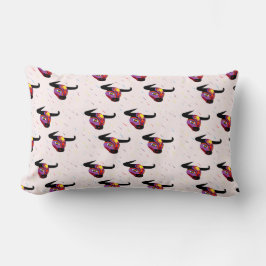 Cojín Lumbar Cabezas de toro decorativas