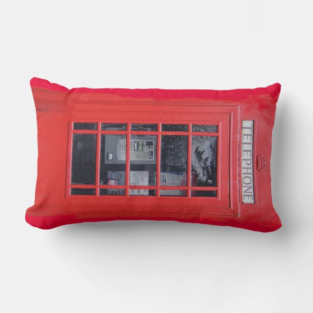 Cojín Lumbar Cabina de teléfonos roja de Londres (Anverso)