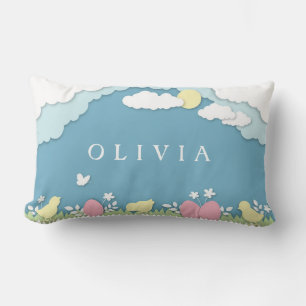 Cojín Lumbar Cacería de huevos de Pascua, nombre del papeleo de