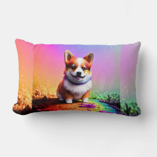 Cojín Lumbar Cachorro Adorable Corgi Perro-36475