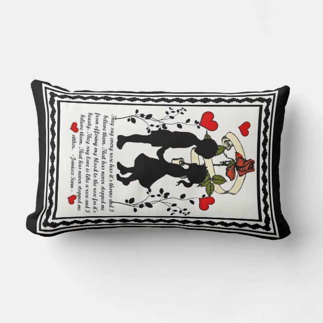 Cojín Lumbar Cada rosa lo tiene es espinas (Anverso)