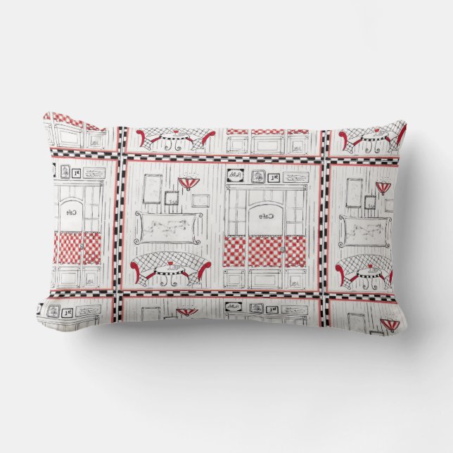 Cojín Lumbar "Café francés (Anverso)