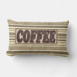 Cojín Lumbar Café Minimalista con café frio y tono de la Tierra