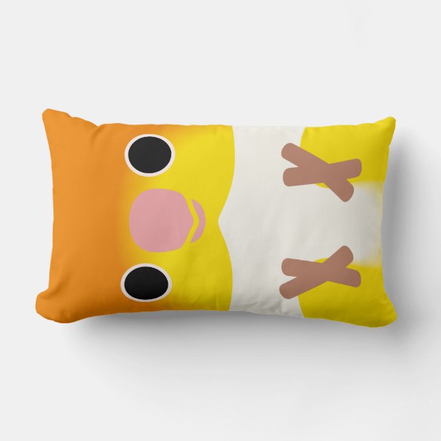 Cojín Lumbar caique Blanco-hinchado (Anverso)