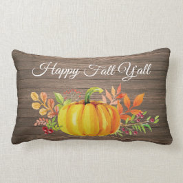 Cojín Lumbar Calabaza acuática rusa feliz otoño