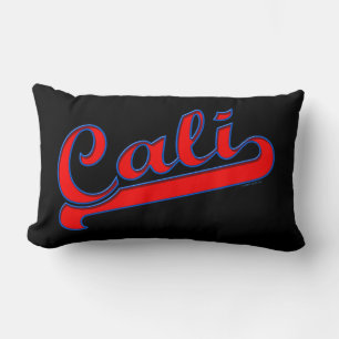 Cojín Lumbar Cali California Neon Red Pillow