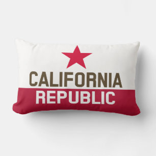 Cojín Lumbar CALIFORNIA Bandera Estatal REPÚBLICA Diseños Afi