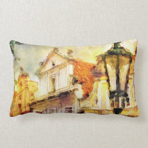 Cojín Lumbar Calle en la vieja parte de Praga