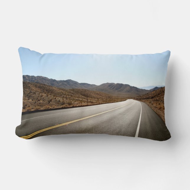 Cojín Lumbar Calle sin fin | Montaña del desierto (Anverso)