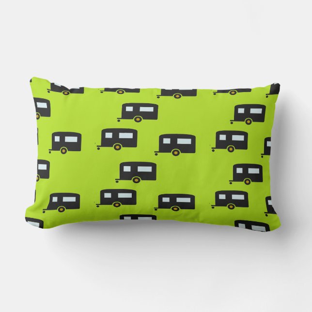 Cojín Lumbar Caminando en verde (Anverso)