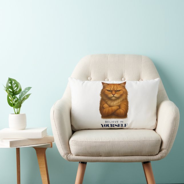 Cojín Lumbar Camiseta de confianza de línea recta (Silla)