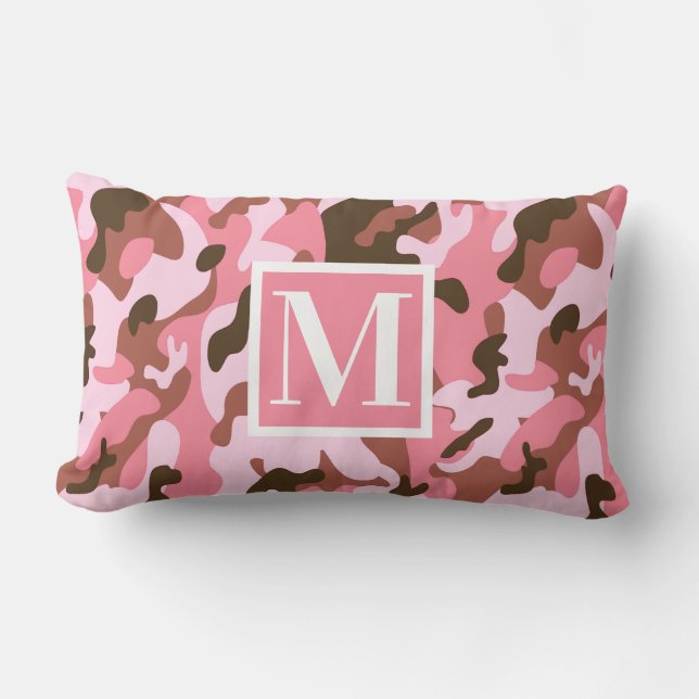 Cojín Lumbar Camo rosa (Anverso)