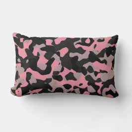 Cojín Lumbar Camo rosa y negro
