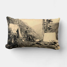 Cojín Lumbar Campamento Mineros en la Ladera de la Montaña San 