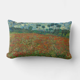 Cojín Lumbar Campo de amapola - Vincent van Gogh
