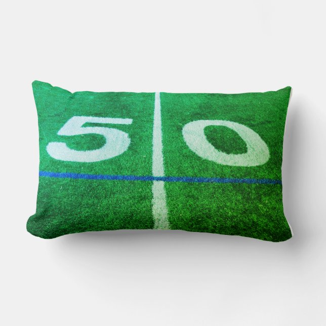 Cojín Lumbar Campo de fútbol de línea de 50 yardas (Anverso)