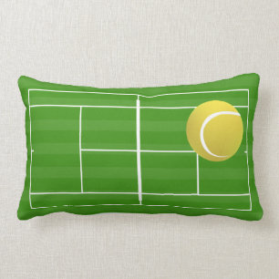 Cojín Lumbar Campo de tenis y pelota de tenis