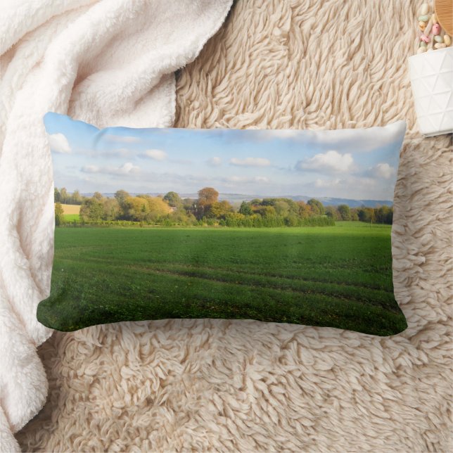 Cojín Lumbar Campo Inglés de Otoño - Personalizado (Manta)