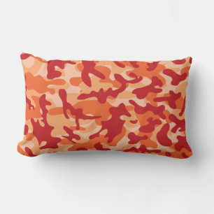 Cojín Lumbar Camuflaje de lava de albaricoque