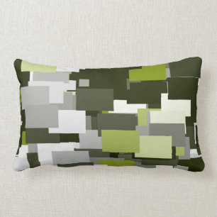 Cojín Lumbar Camuflaje urbano verde gris