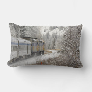 Cojín Lumbar Canadá, Alberta. Tren de nieve de VIA Rail entre