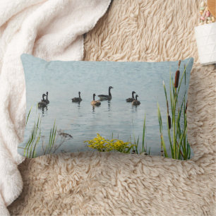 Cojín Lumbar Canadá Geese Y Cattails