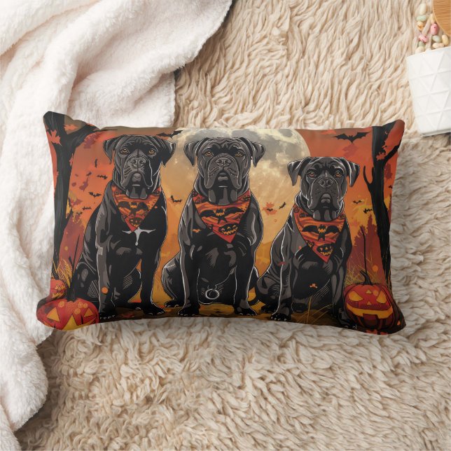 Cojín Lumbar Cane Corso Halloween Espeluznante (Manta)