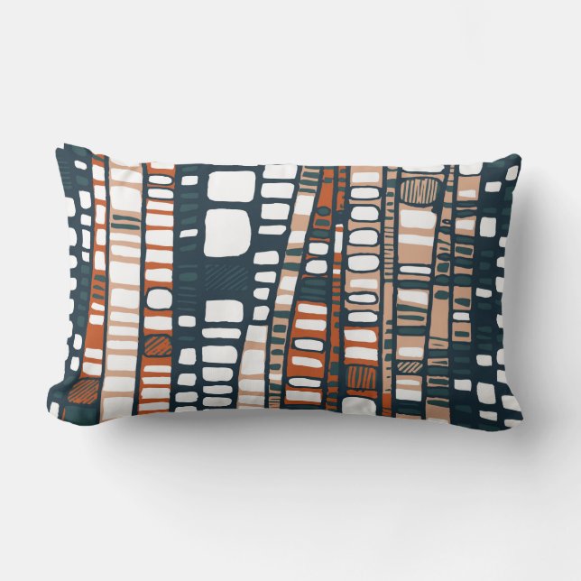 Cojín Lumbar Capas de la terracota (Anverso)