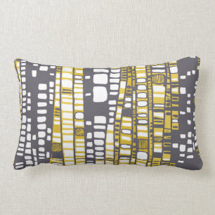 Cojín Lumbar Capas en amarillo y gris