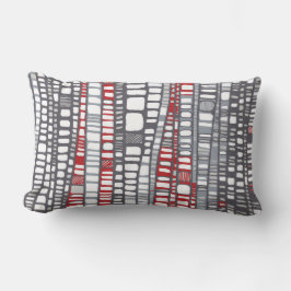 Cojín Lumbar Capas en rojo y gris