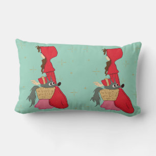 Cojín Lumbar Caperucita Roja con Lobo en Cesta