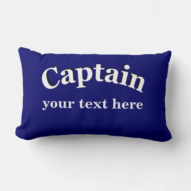 Cojín Lumbar Captain para personalizar (Anverso)
