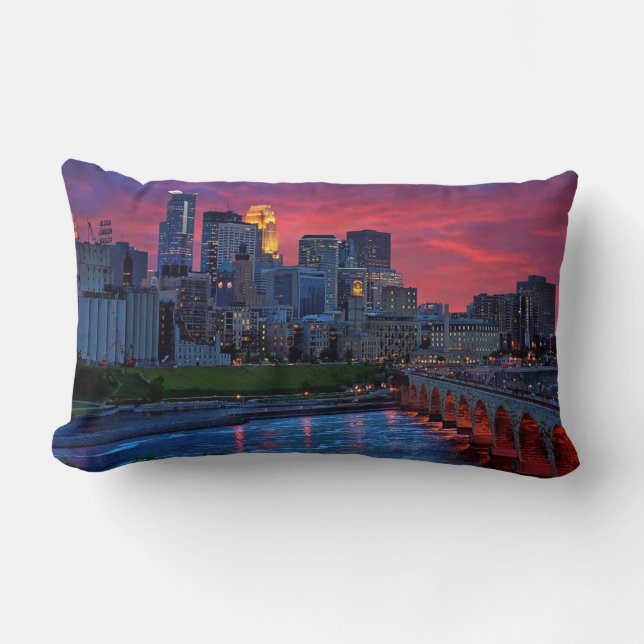 Cojín Lumbar Caramelo del ojo de Minneapolis (Anverso)