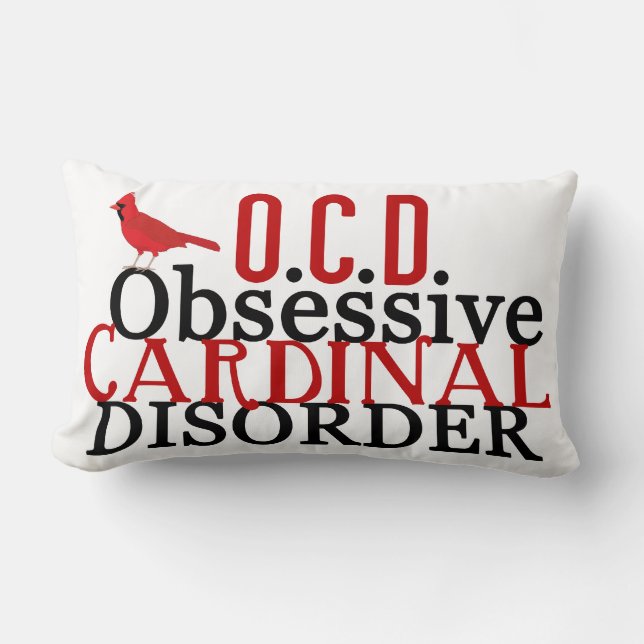 Cojín Lumbar Cardenal divertido (Anverso)