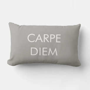 Cojín Lumbar Carpe Diem Gray White Latin