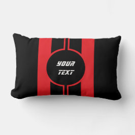 Cojín Lumbar Carreras Red Doble Rayas Personalizado Deportivo