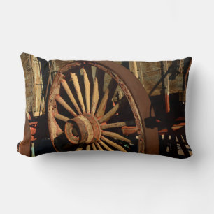 Cojín Lumbar Carro antiguo del tren de la mula