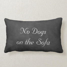 Cojín Lumbar Cartel sin perros en el Sofa