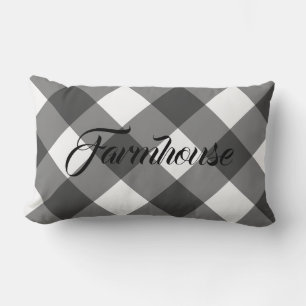 COJÍN LUMBAR CASA DE CAMPO GINGHAM LUMBAR PILLOW