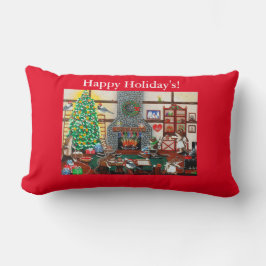 Cojín Lumbar "Casa de vacaciones de la señora Elizabeth"