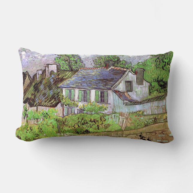 Cojín Lumbar Casa en Auvers, Vincent van Gogh (Anverso)