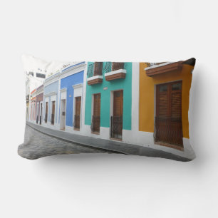 Cojín Lumbar Casas de Puerto Rico en el antiguo barrio de San J