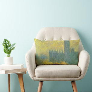 Cojín Lumbar Casas del Parlamento, Cielo tormentoso de Claude M