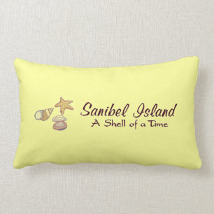 Cojín Lumbar Cáscaras de la isla de Sanibel, la Florida