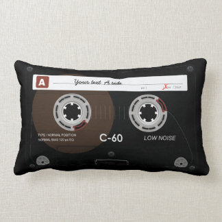 Cojín Lumbar Casete de música retro viejo MixTape