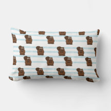 castor en franjas azules