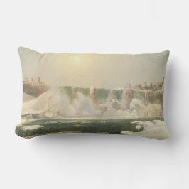 Cojín Lumbar Cataratas del Niágara en invierno (hielo en el agu