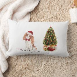 Cojín Lumbar Cavalier King Charles Spaniel Navidades graciosos