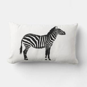 Cojín Lumbar Cebra - Negro y Blanco